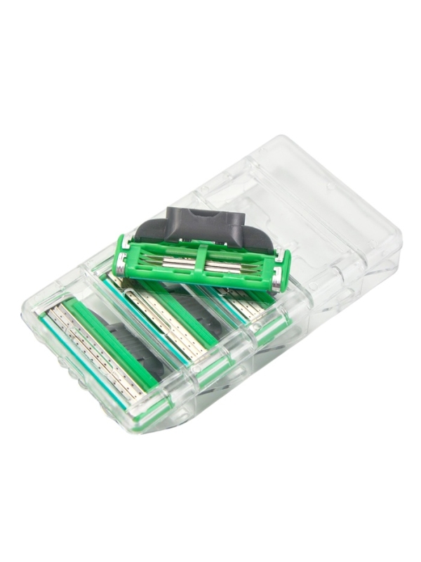 Станок Gillette Mach3 + 8 сменные кассеты цвет зеленый Станок Gillette Mach3 + 8 сменные кассеты цвет зеленый