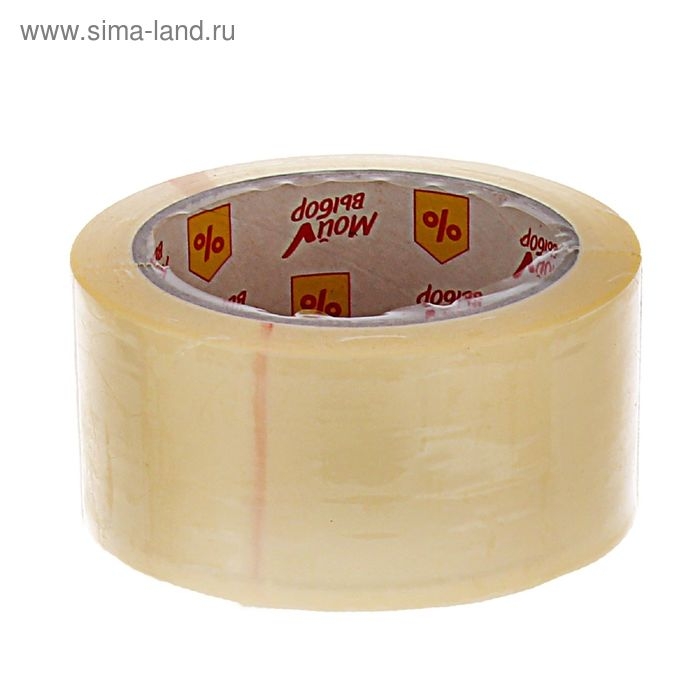 Клейкая лента "Мой выбор", прозрачная, 48 мм х 66 м, 50 мкм