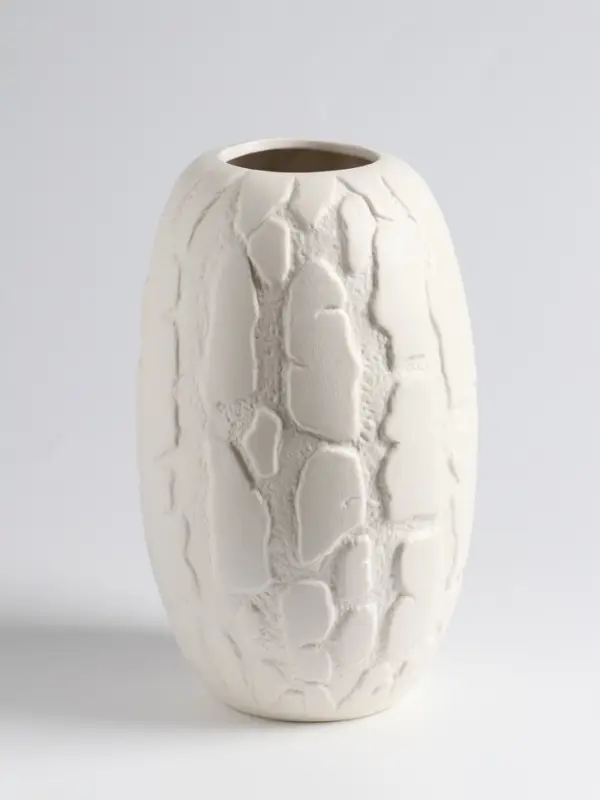 Ваза «Нуева», 22×12 см, керамика, белая Ваза «Нуева», 22×12 см, керамика, белая