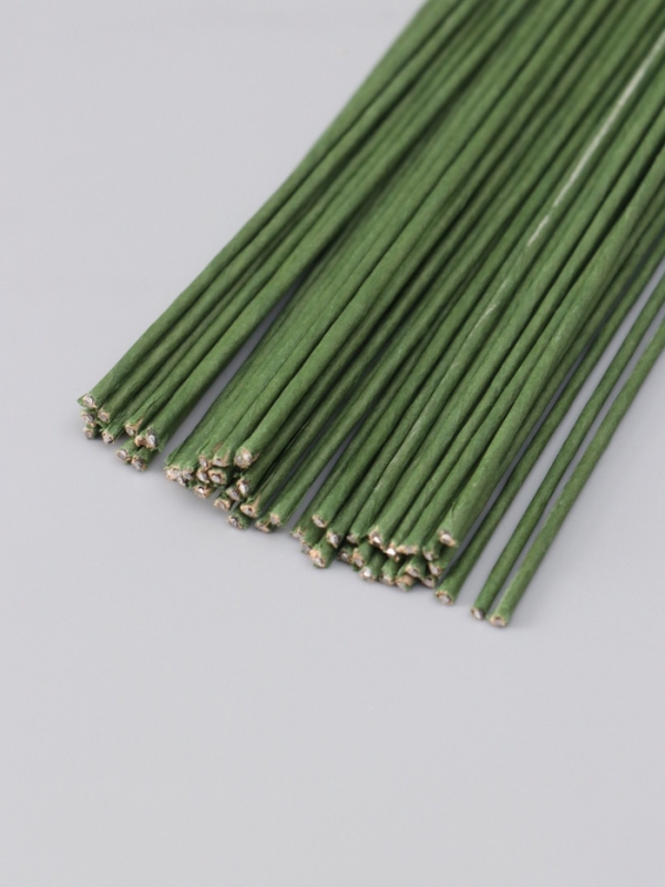 Проволока для изготовления искусственных цветов Проволока для изготовления искусственных цветов "Зелёная" 40 см сечение 2,5 мм набор 50 шт 1088043