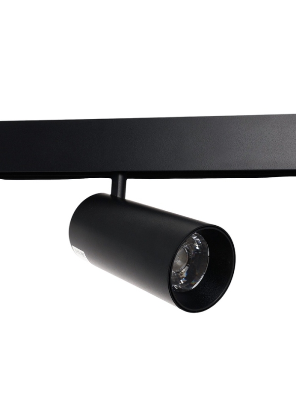 Трековый магнитный светильник, серия "Broad" LTL-063, 20 Вт, 1600 Лм, 48В, 3000К, черный