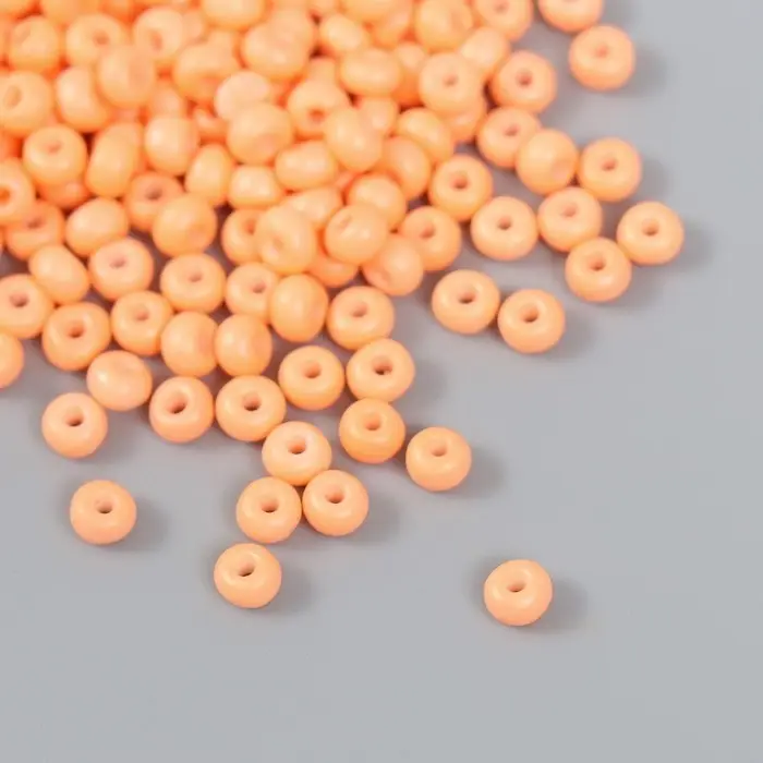 Бисер стекло 6/0  Бисер стекло 6/0 "Розовая креветка" 15 гр