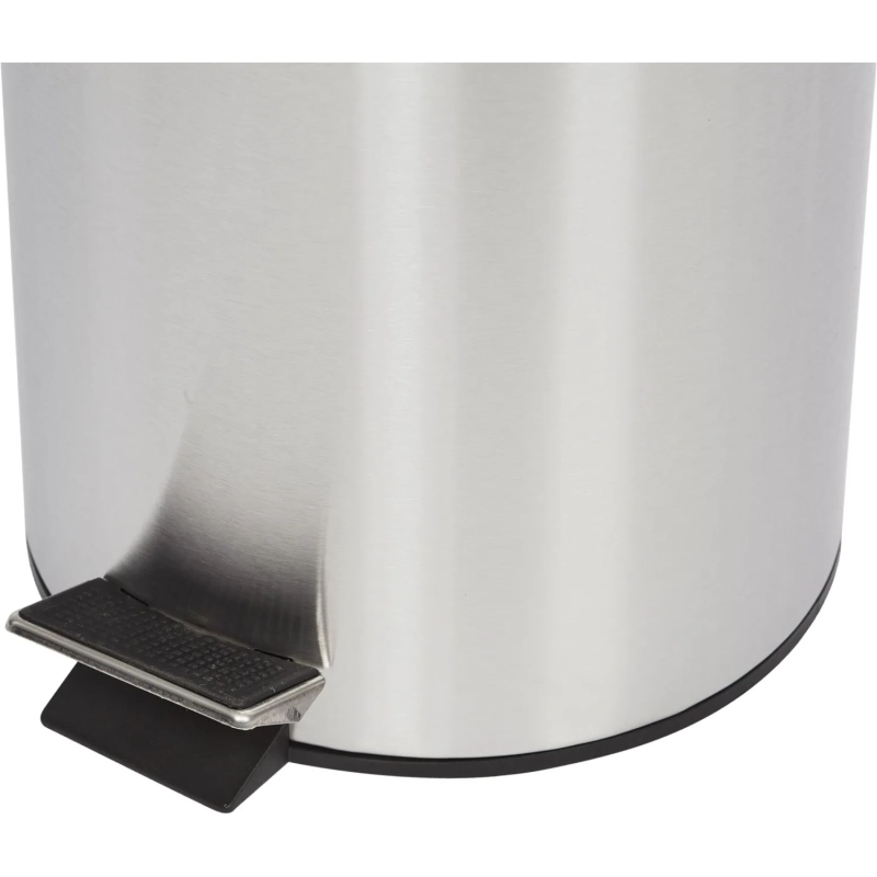 Ведро мусорное с педалью и доводчиком Luscan 12 л, матовое, нерж сталь