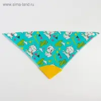 Нагрудник-бандана непромокаемый &laquo;ТРЕНД. Лама&raquo; на кнопке