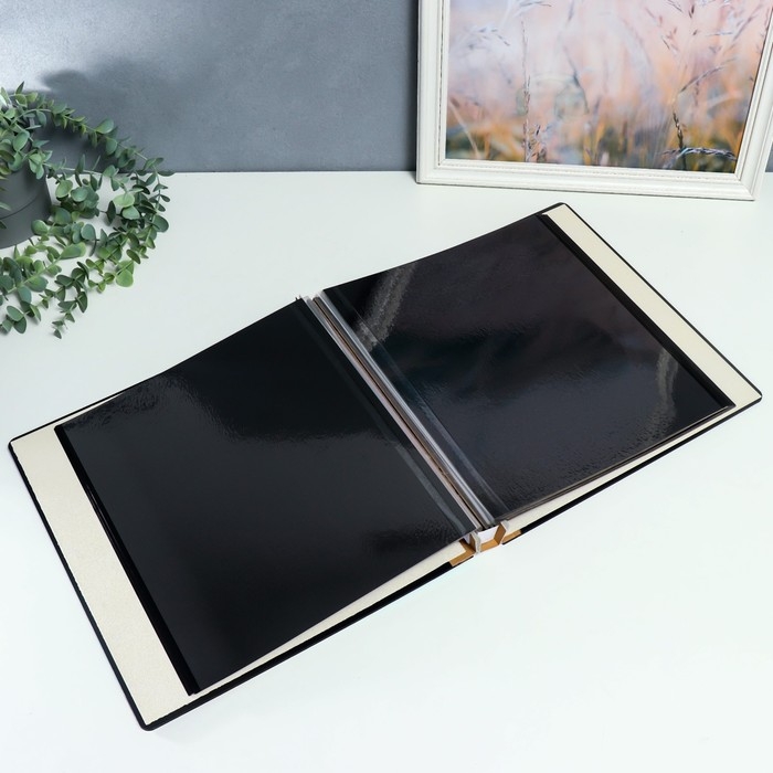 Фотоальбом магнитный 20 листов Фотоальбом магнитный 20 листов "Корабль у острова" в коробке, дерево 34х4х33 см