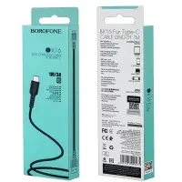 Кабель BX16 USB Type-C 1M Borofone черный