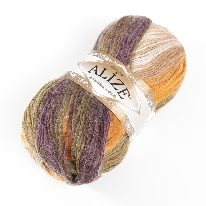 Пряжа Пряжа "Angora Gold Batik" 20% шерсть, 80% акрил 550м/100гр (5850)