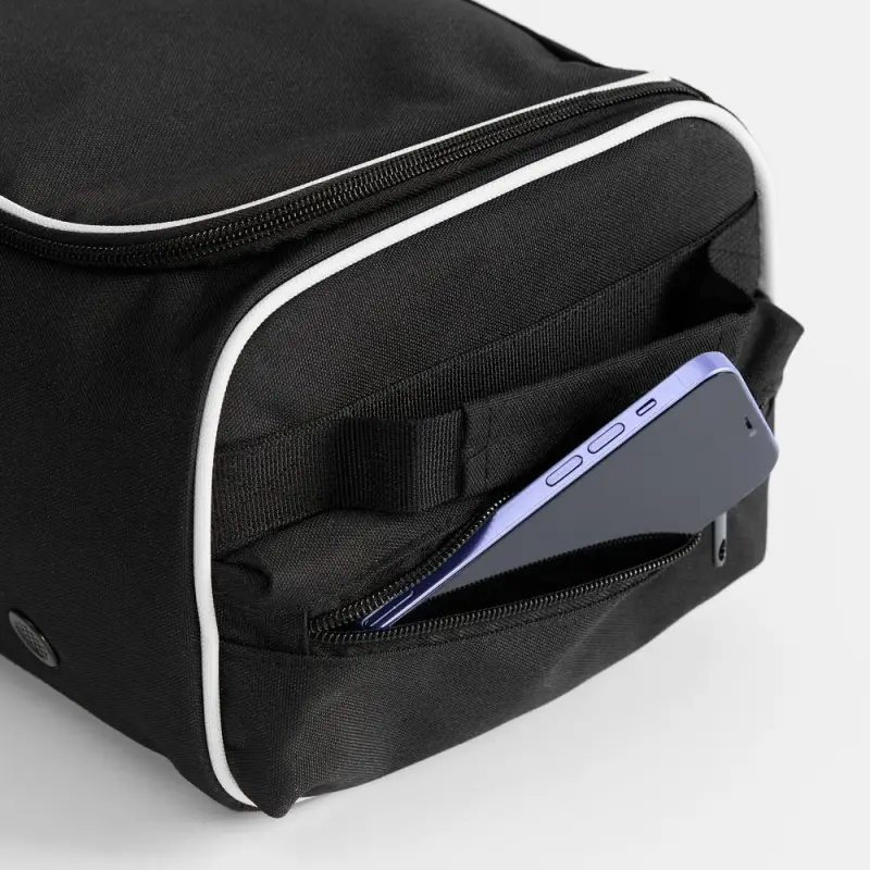 Сумка для обуви Equipex, черная с белым Сумка для обуви Equipex, черная с белым