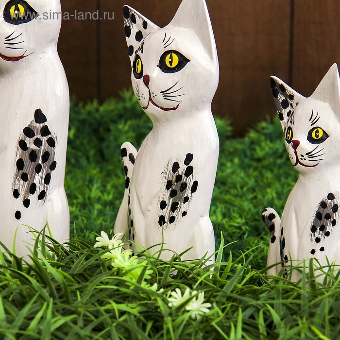 Набор сувенирный Набор сувенирный "Белые кошки"(20,25,30) 20х7х30 см