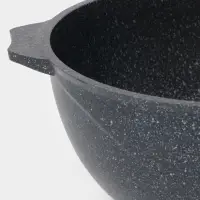 Казан Мечта &laquo;Гранит Star&raquo;, 4 л, литые ручки, антипригарное покрытие, стеклянная крышка, литой алюминий, тёмно-синий