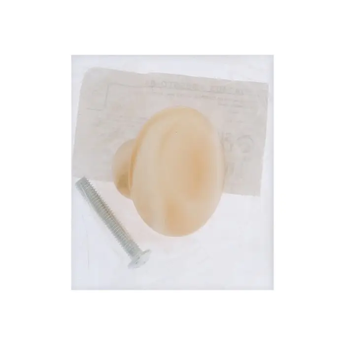 Ручка-кнопка CAPPIO, d=33 мм, акрил, цвет карамельный