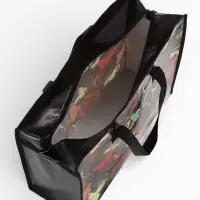 Сумка хоз Бабочки, 40*15*30, отдел на молнии, черный