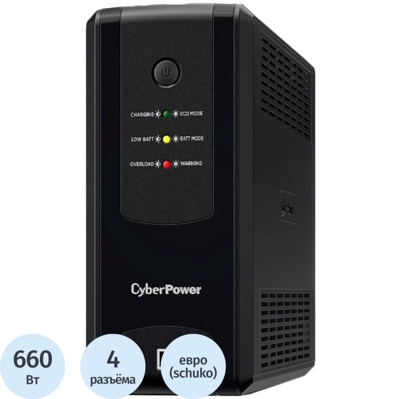 ИБП Line-Interactive CyberPower UT1100EG 1100VA/630W USB/RJ11/45 4xEURO