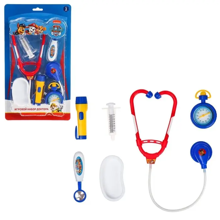 Набор доктора игровой Paw Patrol, на блистере, 5 предметов, МИКС Набор доктора игровой Paw Patrol, на блистере, 5 предметов, МИКС