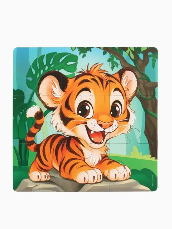 Магнитные пазлы для малышей &laquo;Зверята&raquo;, книга 3 в 1, Крошка Я