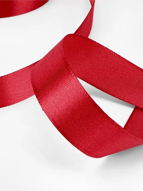 Лента атласная, 20 мм, 23&plusmn;1 м, красная №33