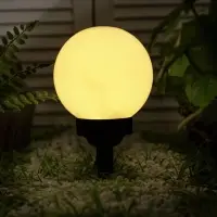 Садовый светильник на солнечной батарее &laquo;Большой шар&raquo;, 20&times;42&times;20 см, 4 LED, свечение тёплое белое