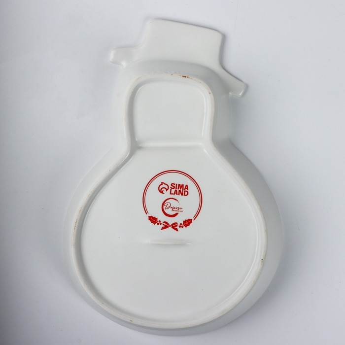 Менажница  Менажница "Снеговичок", 14 х 20 х 3 см