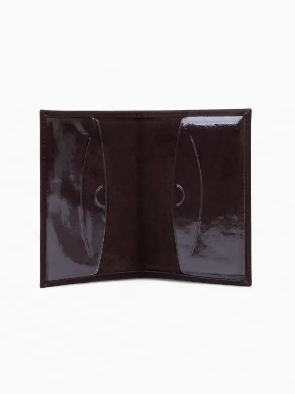 Обложка для паспорта, натуральная кожа, коричневая