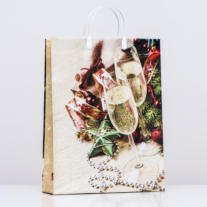 Новый год. Пакет Новый год. Пакет "Романтика", мягкий пластик, 41 х 32 см.