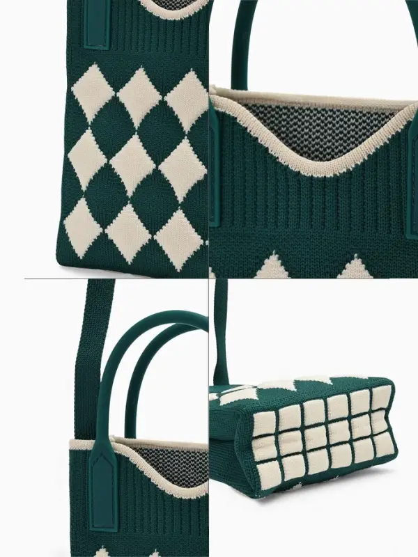 Сумка подр Ромбы, 12*4*17, отд на кнопке, дл ремень, зеленый Сумка подр Ромбы, 12*4*17, отд на кнопке, дл ремень, зеленый