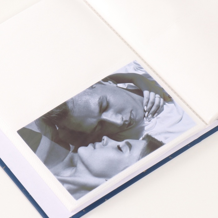 Фотоальбом на 200 фото 10х15 см Фотоальбом на 200 фото 10х15 см "В крапинку" матовый, синий 6,5х17,5х23 см