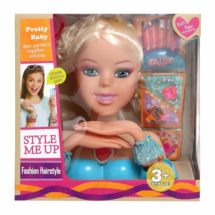 Кукла-манекен для создания причёсок «Барбара», с аксессуарами Кукла-манекен для создания причёсок «Барбара», с аксессуарами