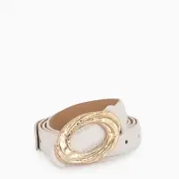 Ремень жен 04-01-01-04, Июнь2513, 2,4*0,3*110 см, без винта, пряж золото, гвоздик, белый Ремень жен 04-01-01-04, Июнь2513, 2,4*0,3*110 см, без винта, пряж золото, гвоздик, белый