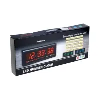 Часы электронные настенные &laquo;Соломон&raquo;, будильник, 48&times;19&times;3 см, белая индикация