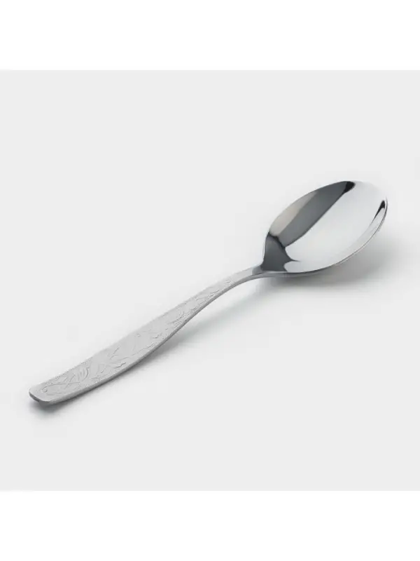 Ложка десертная &laquo;Уралочка&raquo;, длина 16 см, толщина 2 мм, цвет серебряный