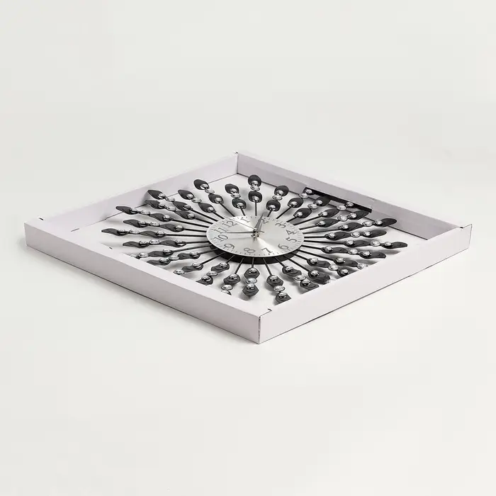 Часы настенные интерьерные &laquo;Павлин&raquo;, бесшумные, плавный ход, d=48 см, циферблат d=14 см, от батарейки 1&times;АА