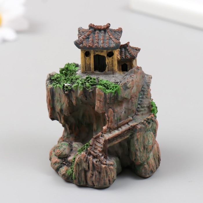 Фигурка для флорариума полистоун  Фигурка для флорариума полистоун "Дом на утесе" 6,5х5х7,5 см