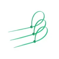Хомут нейлоновый для стяжки, ТУНДРА, 3.6×200 мм, зеленый, 25 шт.