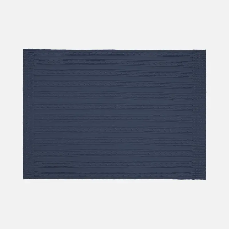 Плед Remitti, серо-синий (сланец) Плед Remitti, серо-синий (сланец)