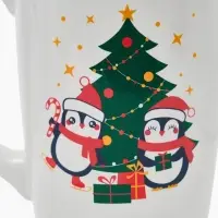 Кружка чайная новогодняя &laquo;Пингвины&raquo;, 530 мл