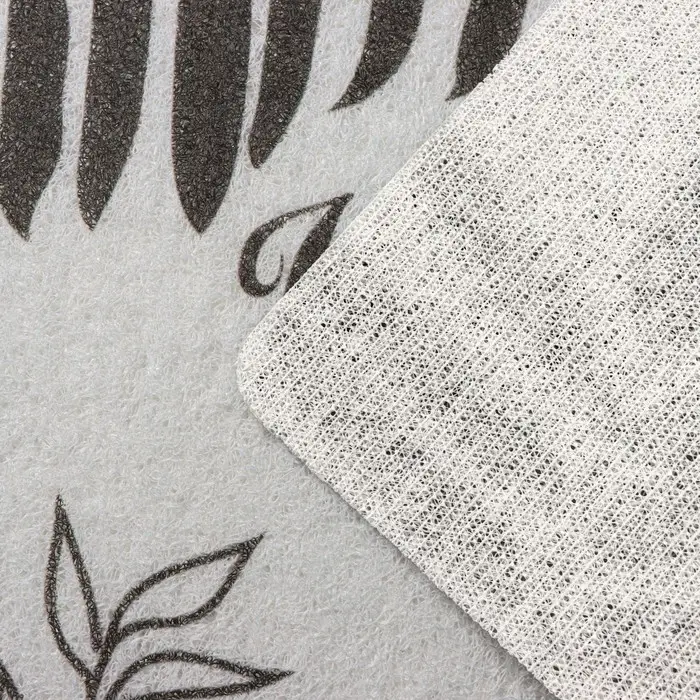 Коврик придверный Доляна Welcome home, 48&times;78 см, серый