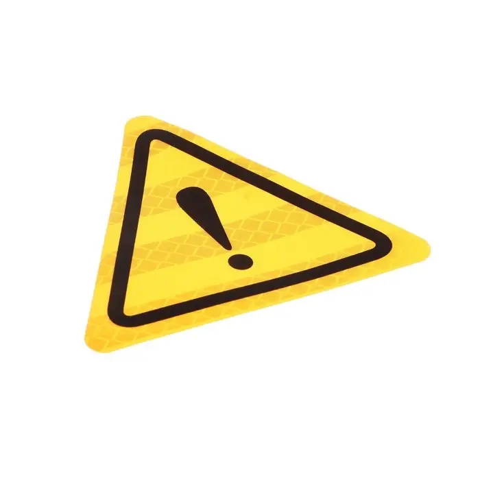 Наклейка на авто Восклицательный знак, 8×8 см, оранжевый Наклейка на авто Восклицательный знак, 8×8 см, оранжевый