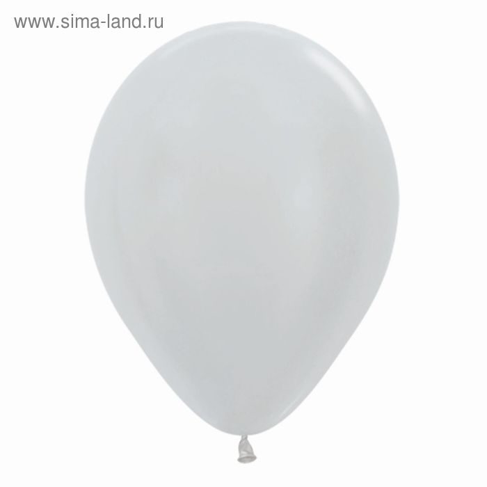 Шар латексный 12 Шар латексный 12", перламутр, набор 100 шт., цвет серебро 481