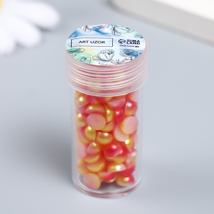 Декор Декор "Градиент оранжево-жёлтый" d=6 мм 10г 200 шт 5х2,5 см МИКС