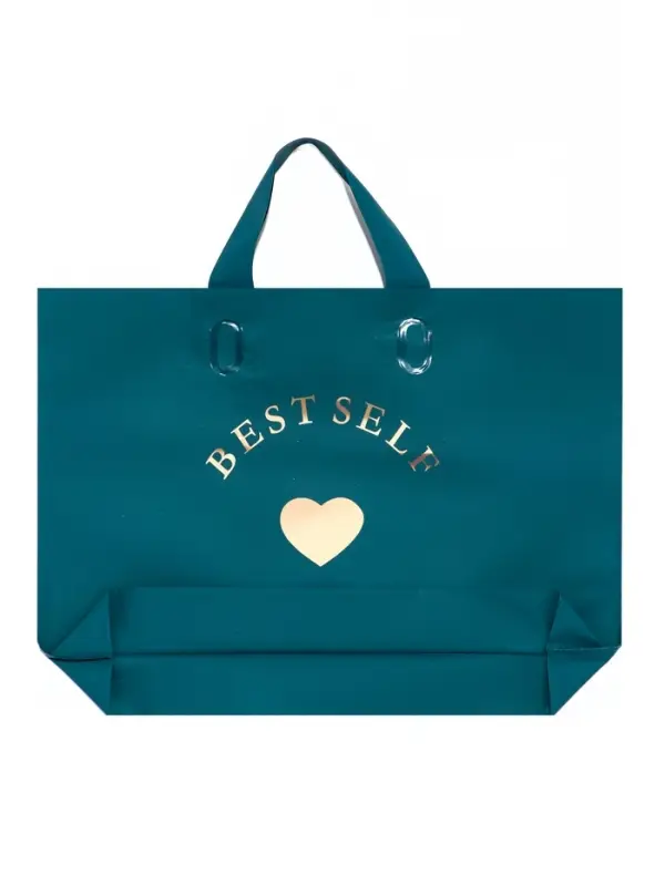 Пакет с петлевой ручкой синий 34 х 25 х 8 см  80 мкм Пакет с петлевой ручкой синий 34 х 25 х 8 см  80 мкм