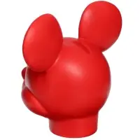 Копилка Микки Маус, гипс, 16х14х13 см, красный, DISNEY