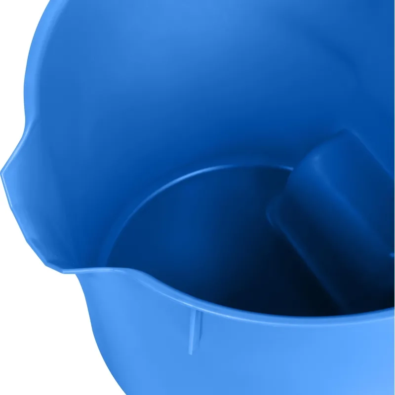 Ведро FBK 9л синее, армир. пластик противоударный, круглое, 80102-2