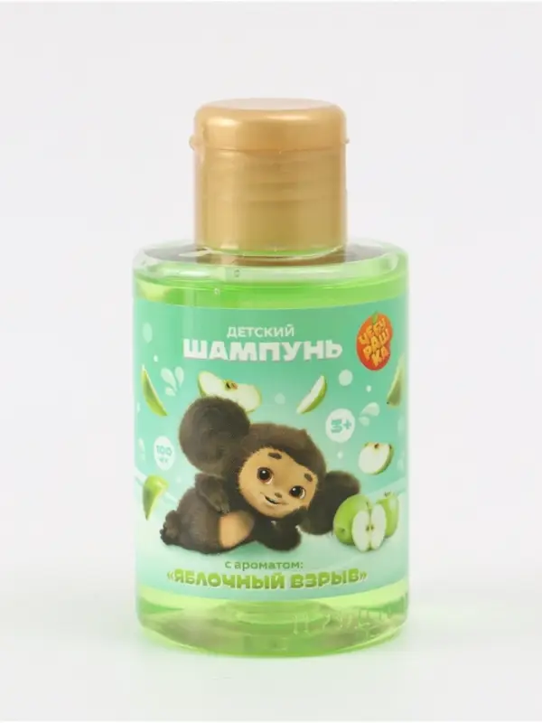 Детский шампунь, аромат яблочный взрыв, 100 мл, Чебурашка Детский шампунь, аромат яблочный взрыв, 100 мл, Чебурашка