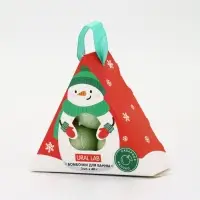 Бомбочки для ванны «Снеговик», 3 шт х 40 г, сахарное яблоко, URAL LAB