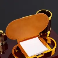 Набор настольный, органайзер 3 в 1 с визитницей, красное дерево