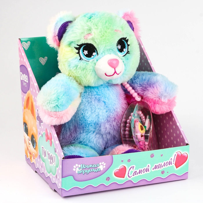 Мягкая игрушка «Модный медведь», 30 см Мягкая игрушка «Модный медведь», 30 см