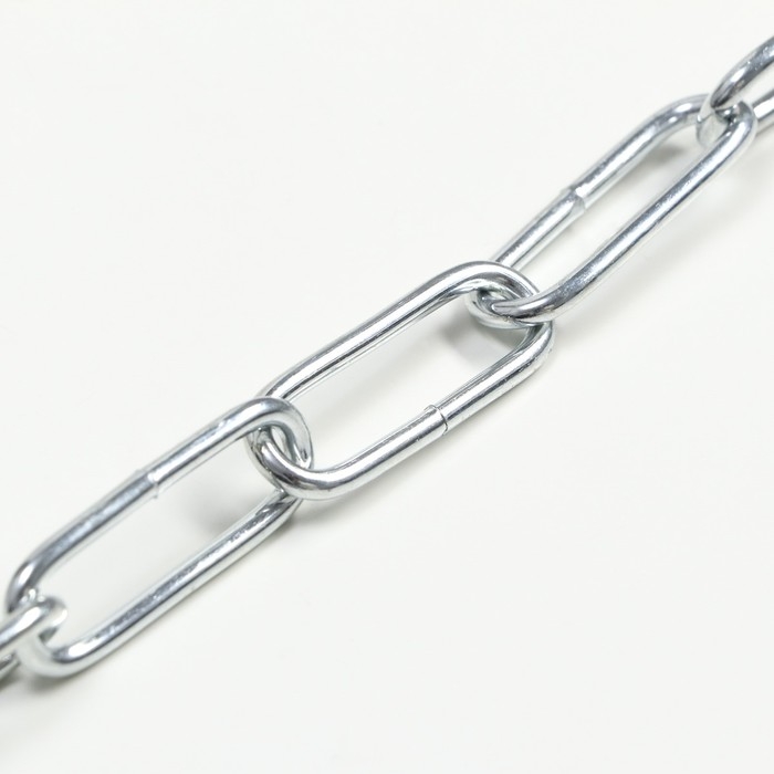 Цепь для привязи собак, сварные звенья, 1,8 м, калибр 35 мм, толщина проволки 3,2 мм Цепь для привязи собак, сварные звенья, 1,8 м, калибр 35 мм, толщина проволки 3,2 мм