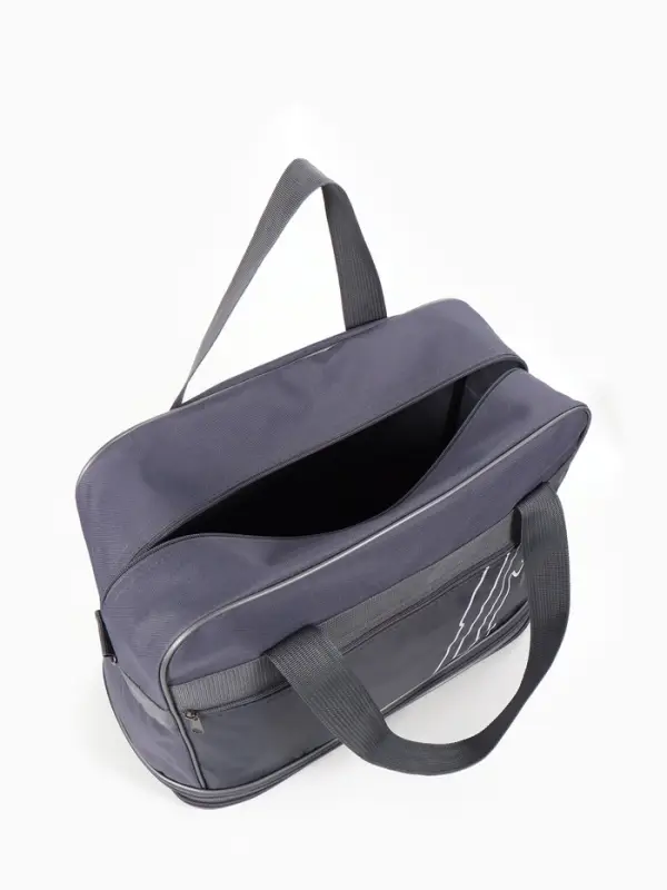 Сумка дорожная 20" на 4 колёсах, отдел на молнии, с увеличением, наружный карман, длинный ремень, серая