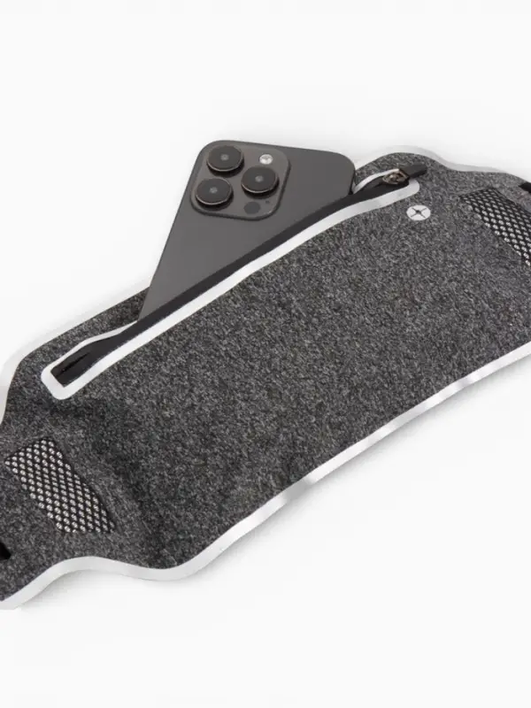 Сумка поясная туристическая, влагозащитная, 32&times;12 см, серая