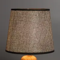Абажур BayerLux &laquo;Кантри. Рогожка&raquo;, E27 или E14, чёрно-белый меланж, 18&times;18&times;15.5 см